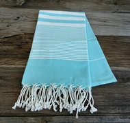 Turquoise Turkish beach towel